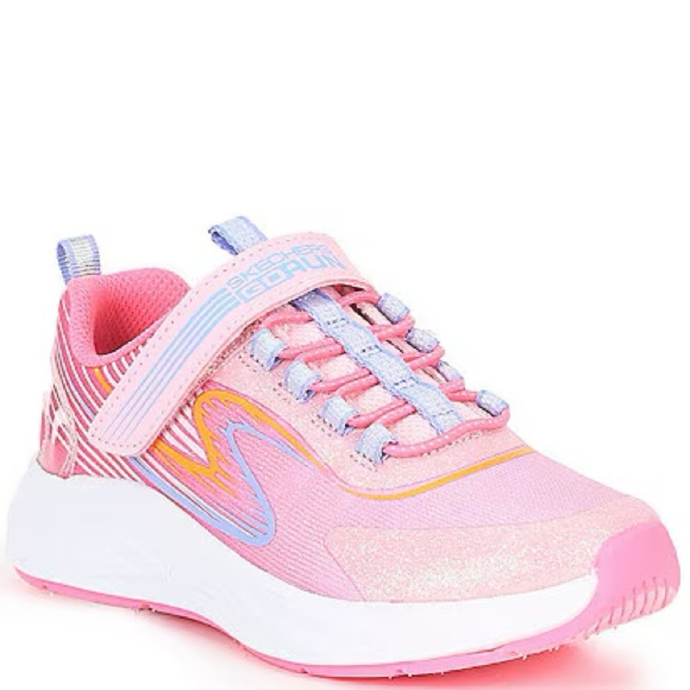 Skechers Kids' Pink and Silver Sneakers